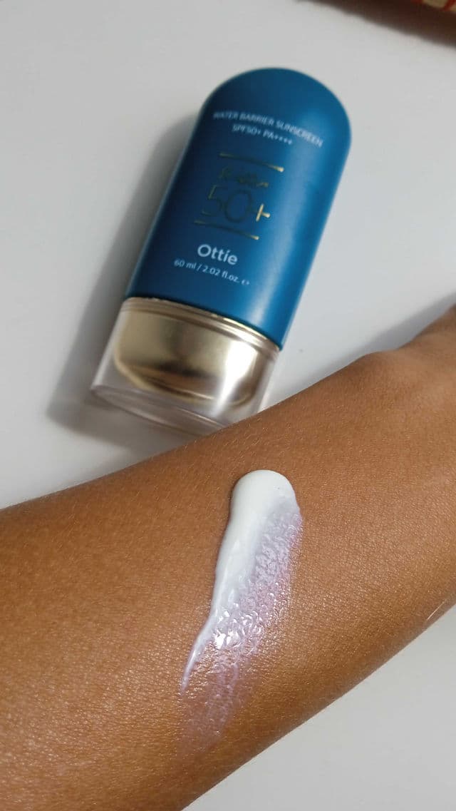Ottie Water Barrier Sunscreen SPF 50+ PA++++ review photo by Andrebeauty