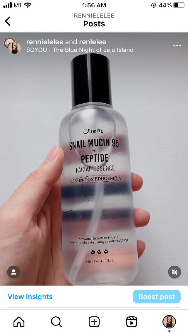 Jumiso Snail Mucin 95 + Peptide Essence review photo by rennielelee