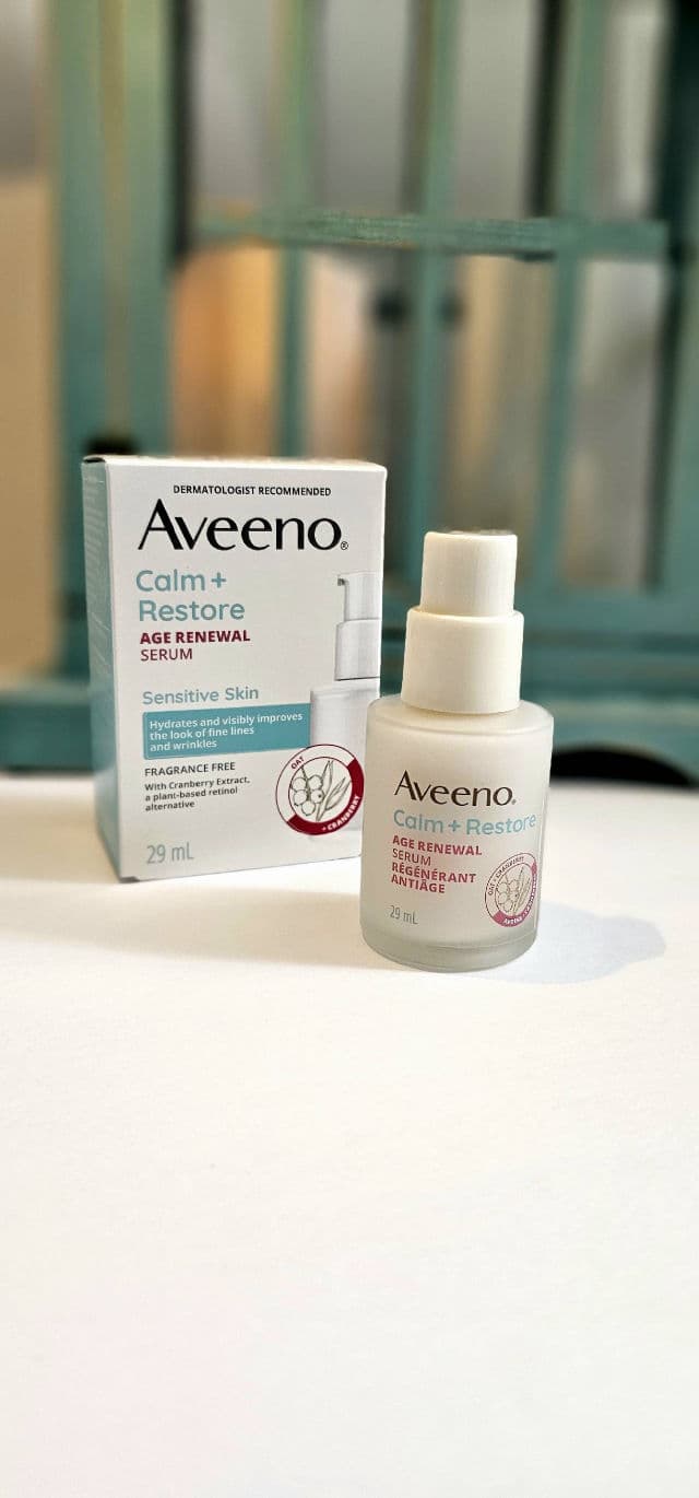Aveeno Calm + Restore Age Renewal Serum review photo by Plumie