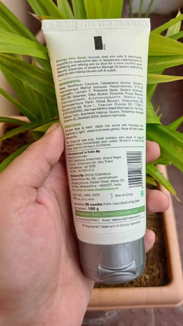 The Skin Story Moringa Face Gentle Scrub review photo by callistataylor
