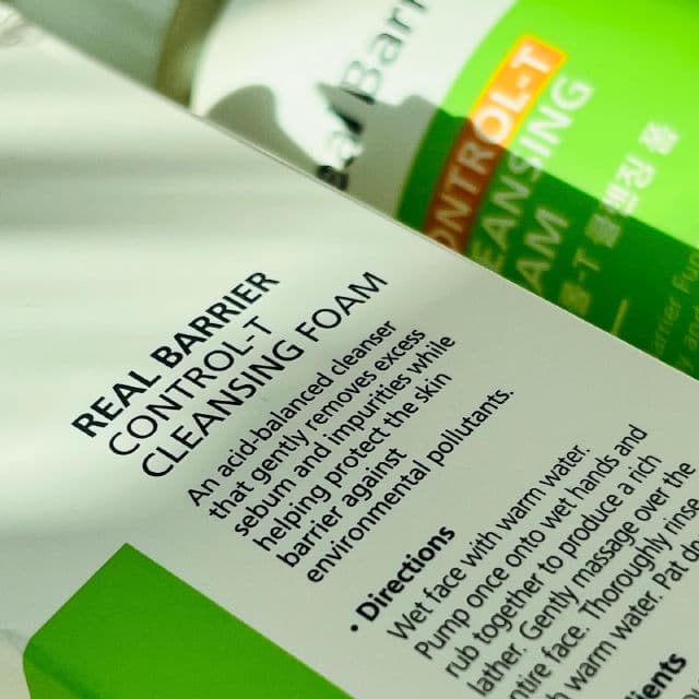 Real Barrier Control-T Cleansing Foam review photo by Binci