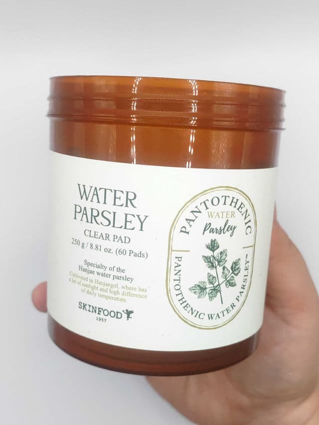 SKINFOOD Pantothenic Water Parsley Clear Pad review photo by myskindiaries
