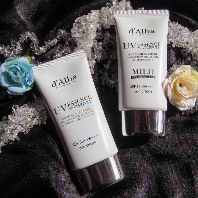 D' Alba Piedmont UV Essence Waterfull Fresh Sun Cream SPF50+ PA++++ review photo by MargaritaX