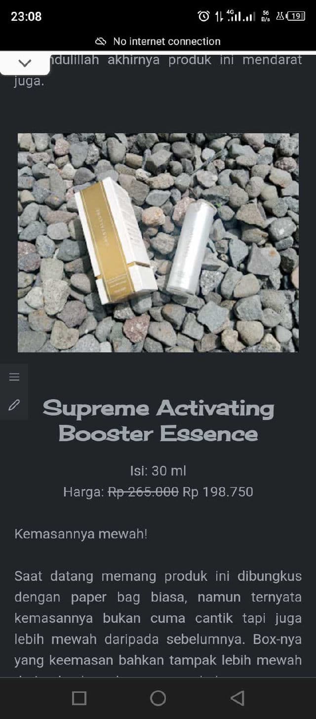 Crystallure by Wardah Supreme Activating Booster Essence review photo by ceritaoryza