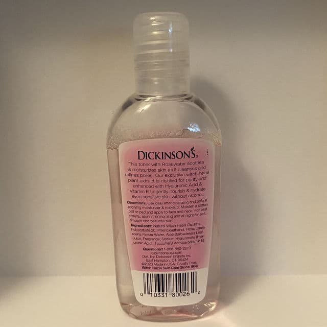 Dickinson's Enhanced Witch Hazel Hydrating Toner - Alcohol Free review photo by FleurJ