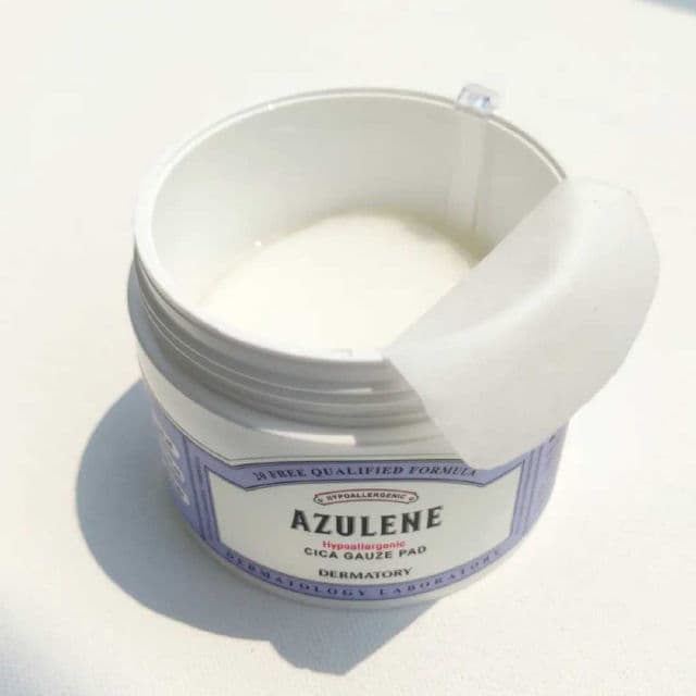 Dermatory Hypoallergenic Cica Rescue Gauze Pad review photo by Skincarediarysos