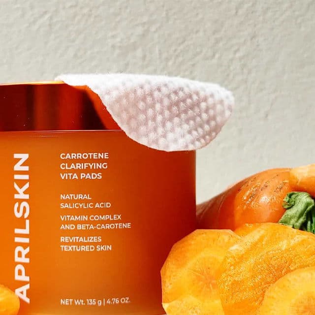 APRIL SKIN Real Carrotene Blemish Clear Vita Pads review photo by Skincarediarysos