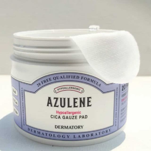 Dermatory Hypoallergenic Cica Rescue Gauze Pad review photo by Skincarediarysos