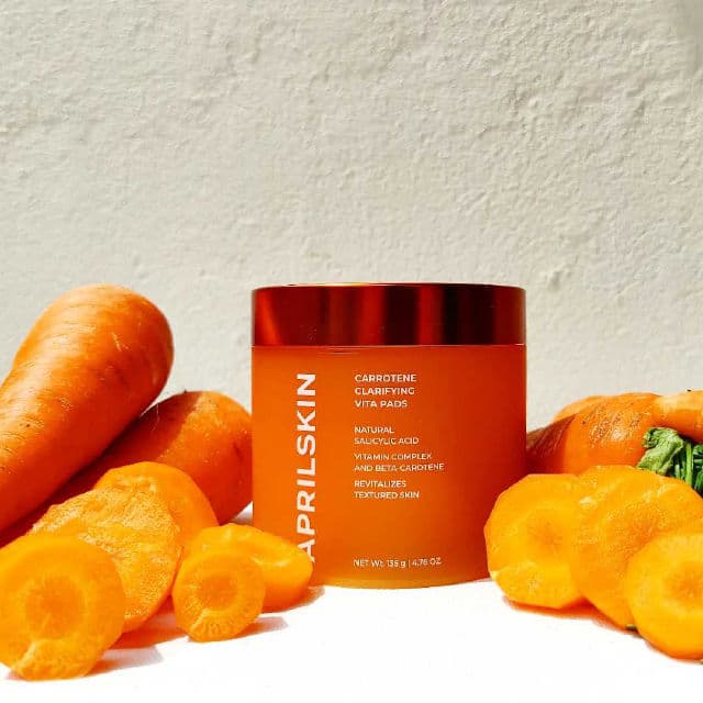APRIL SKIN Real Carrotene Blemish Clear Vita Pads review photo by Skincarediarysos