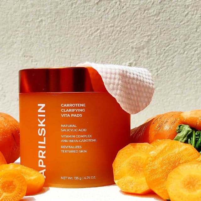 APRIL SKIN Real Carrotene Blemish Clear Vita Pads review photo by Skincarediarysos