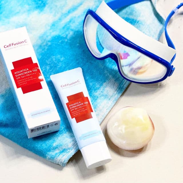 Cell Fusion C Aquatica Sunscreen 100 SPF50+ PA++++  review photo by SStyle