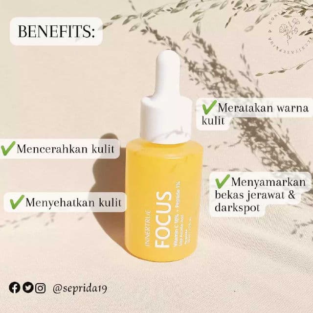 Innertrue Focus Vitamin C 10% + Peptide 1% Ampoule review photo by sepridawati