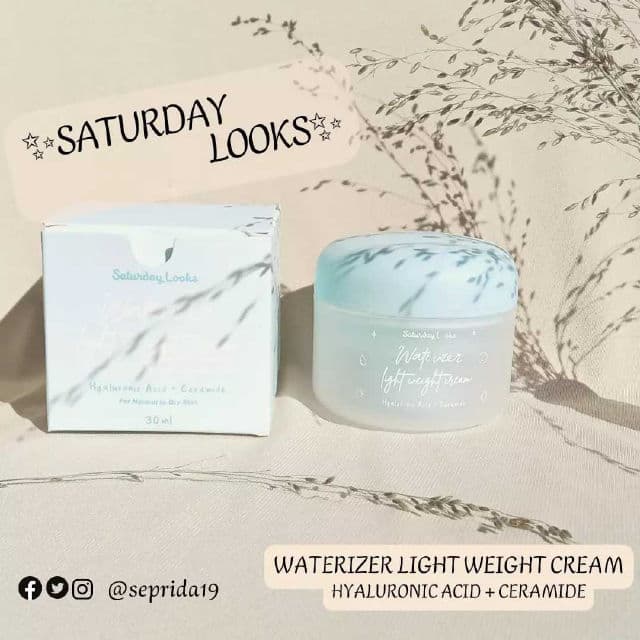 Saturday Looks Waterizer Light Weight Cream Hyaluronic Acid + Ceramide review photo by sepridawati