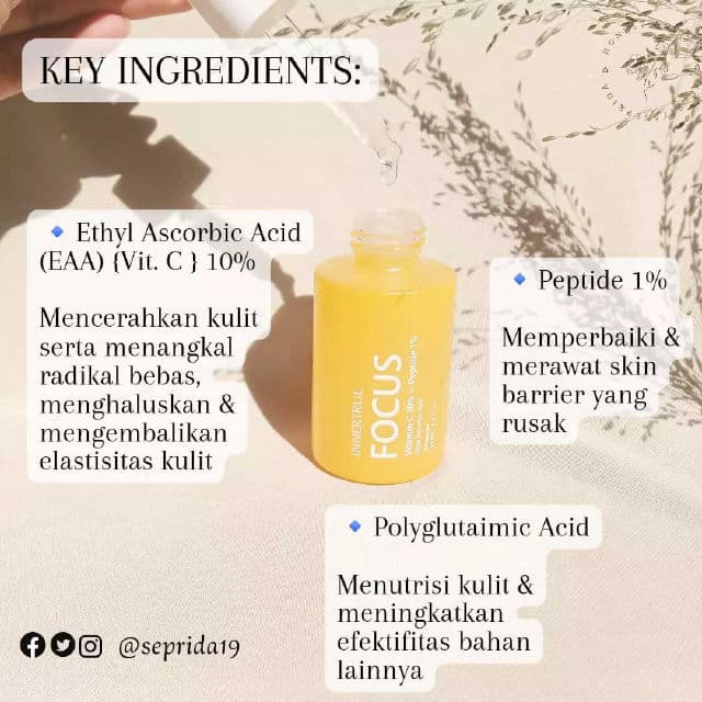Innertrue Focus Vitamin C 10% + Peptide 1% Ampoule review photo by sepridawati