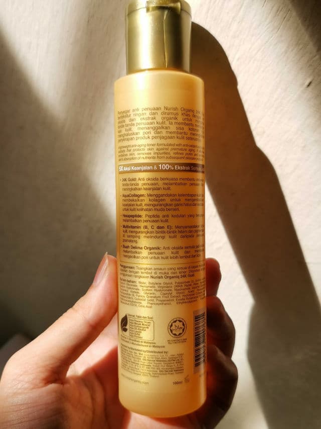 Nurish Organiq 24k Gold Toner review photo by skykahyan