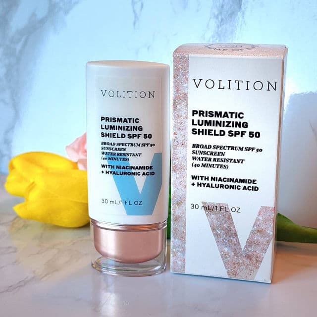 Volition Beauty Mineral Prismatic Luminizing Shield SPF 35 review photo by Researching4Beauty