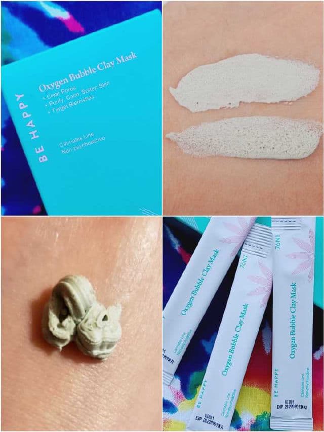 76N1 Be Happy Oxygen Bubble Clay Mask  review photo by Researching4Beauty