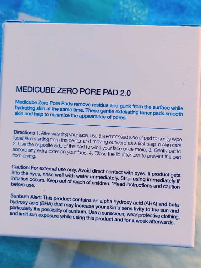 Medicube Zero Pore Pad 2.0 review photo by Researching4Beauty