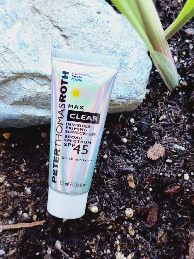 Peter Thomas Roth Max Clear Invisible Priming Sunscreen Broad Spectrum SPF 45 review photo by Researching4Beauty