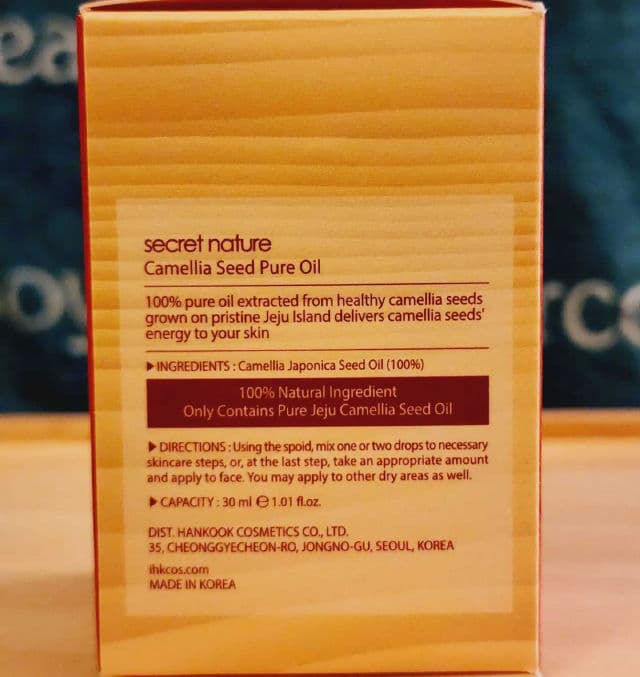 Secret Nature Camellia Seed Pure Oil review photo by Researching4Beauty