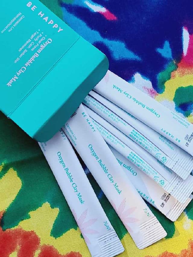 76N1 Be Happy Oxygen Bubble Clay Mask  review photo by Researching4Beauty