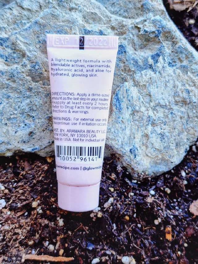 Glow Recipe Watermelon Glow Niacinamide Sunscreen SPF 50 review photo by Researching4Beauty