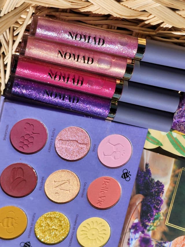 NOMAD Cosmetics Fêtes de Provence Glacé Lip Gloss Set review photo by Researching4Beauty