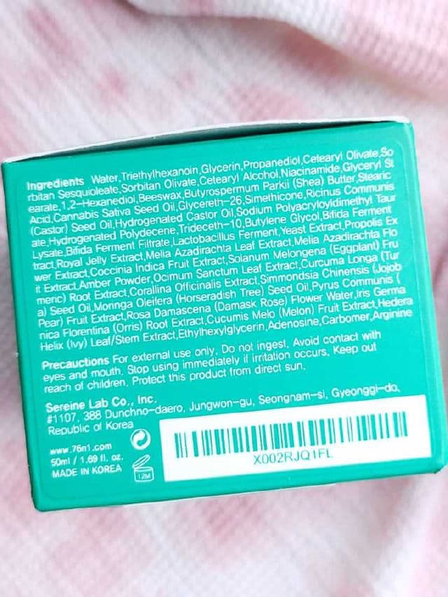 76N1 Be Happy No Stress Core Cream review photo by Researching4Beauty