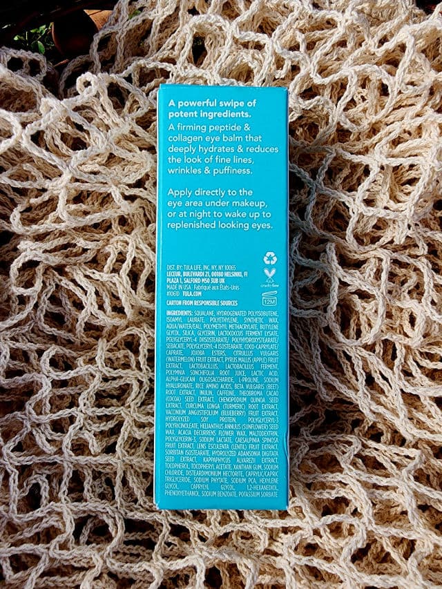 TULA Skincare 24-7 Power Swipe - Hydrating Day & Night Eye Balm review photo by Researching4Beauty