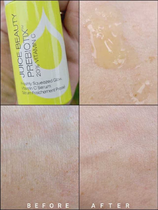 Juice Beauty Prebiotix Freshly Squeezed Glow 20% Vitamin C Serum review photo by Researching4Beauty