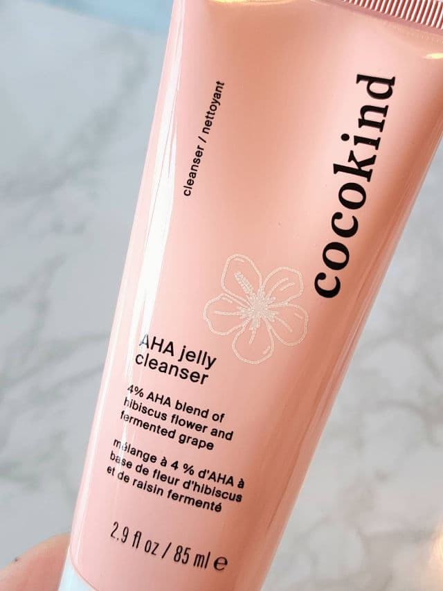 Cocokind AHA Jelly Cleanser review photo by Researching4Beauty