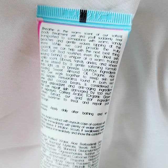 Callyssee Cloud Soft Bod - Vanilla review photo by Researching4Beauty