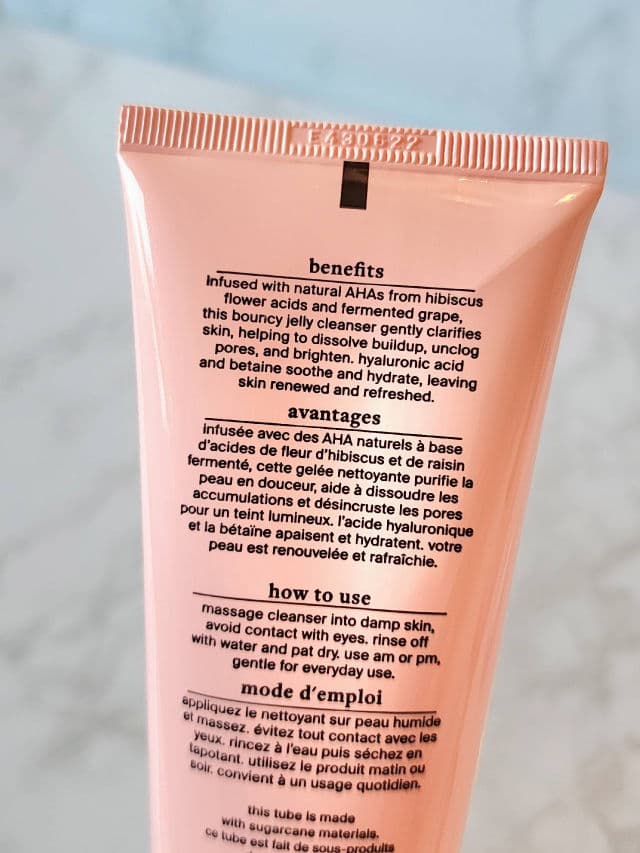 Cocokind AHA Jelly Cleanser review photo by Researching4Beauty