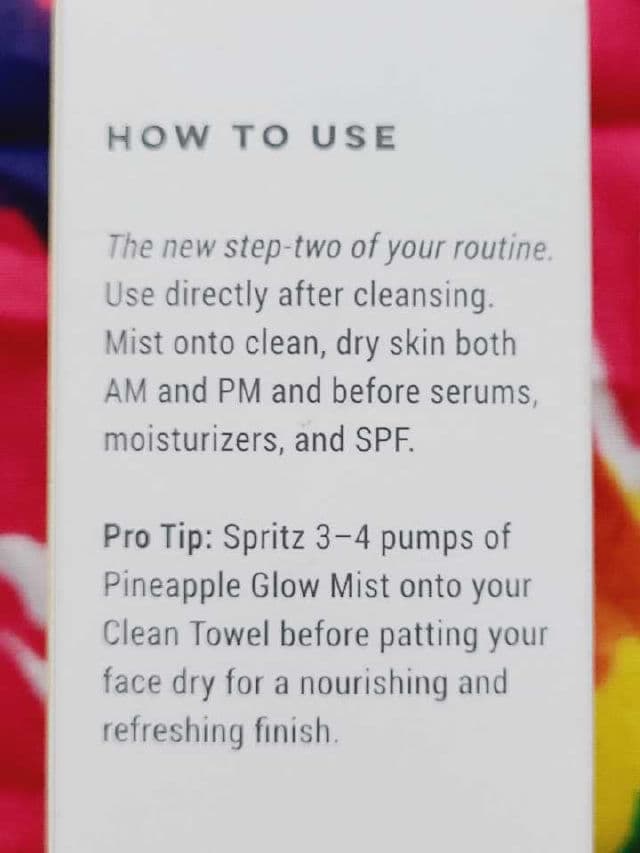 Clean Skin Club Pineapple Glow Mist review photo by Researching4Beauty