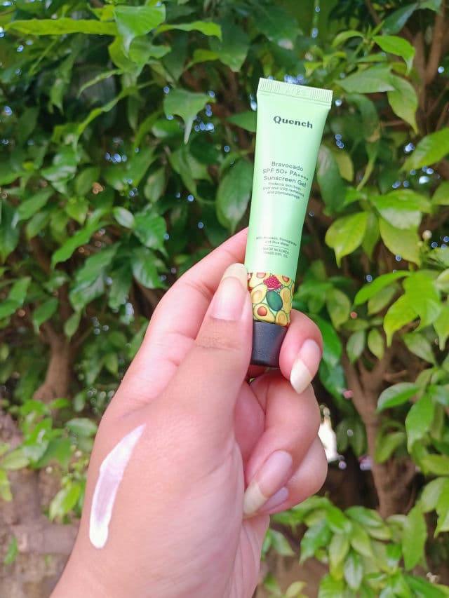 Quench Botanics Bravocado SPF 50+ PA++++ Sunscreen Gel review photo by prarthana