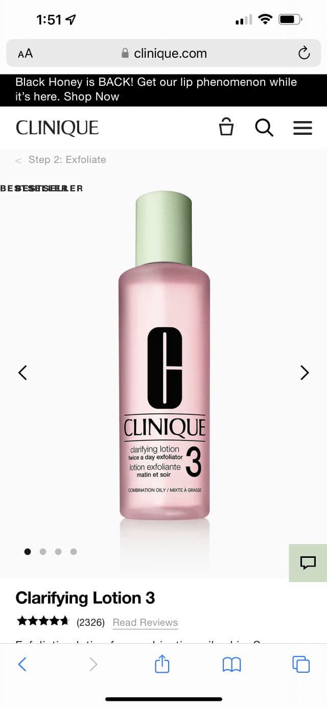 Clinique Clarifying Lotion 3 review photo by elizaisdewy