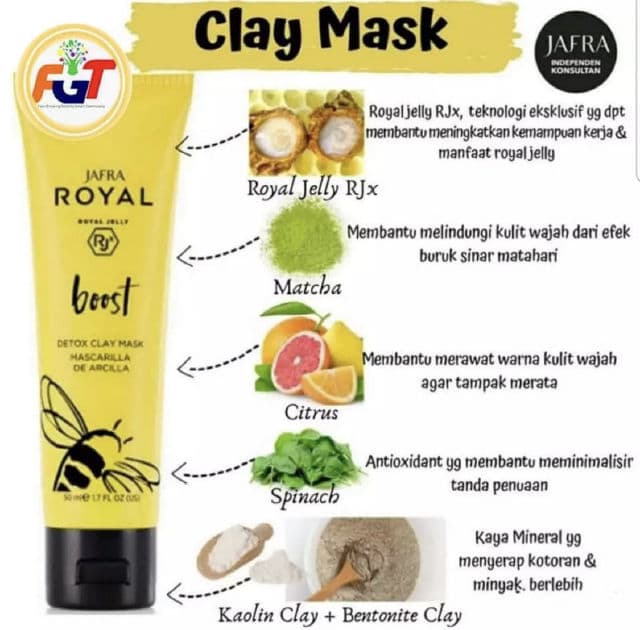 JAFRA Boost Detox Clay Mask review photo by Siitha