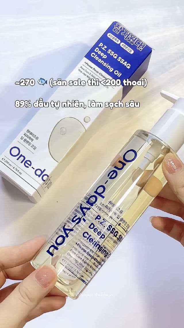 One-day's you P.Z. SSG SSAC Deep Cleansing Oil review photo by athousandwishess