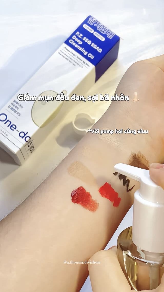 One-day's you P.Z. SSG SSAC Deep Cleansing Oil review photo by athousandwishess