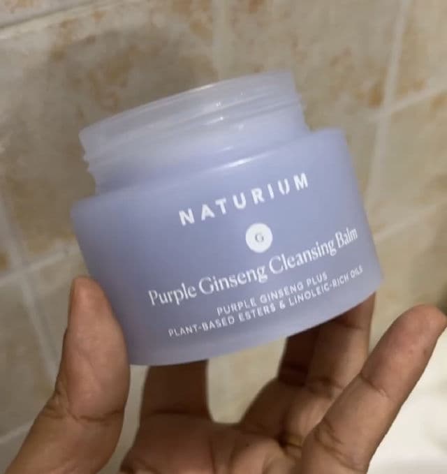 Naturium Purple Ginseng Cleansing Balm review photo by Spendoholic