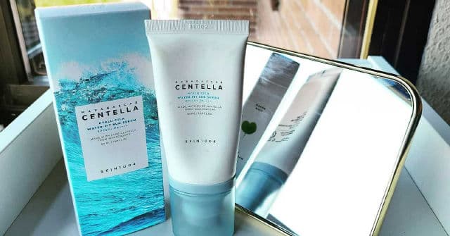 SKIN1004 Madagascar Centella Hyalu-Cica Water-Fit Sun Serum SPF50+ PA++++ review photo by Ikkikorea