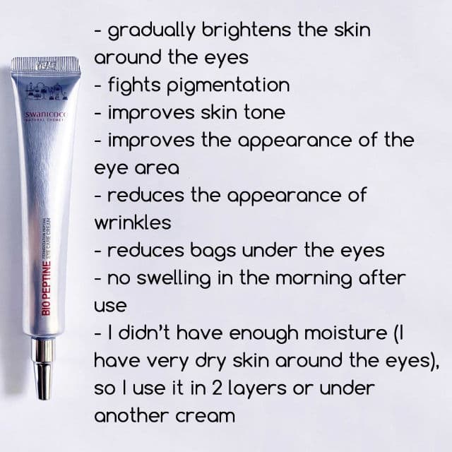 Swanicoco Fermentation Peptine Eye Care Cream review photo by TanyaKbeauty