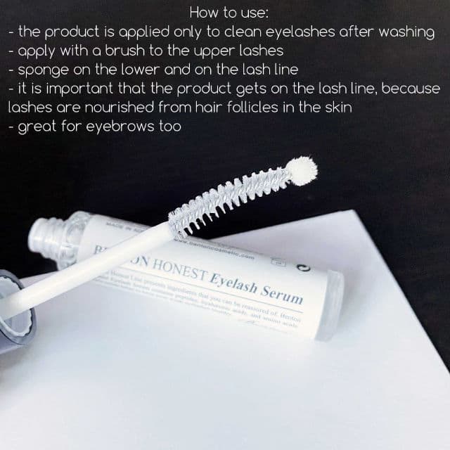 BENTON Honest Eyelash Serum review photo by TanyaKbeauty