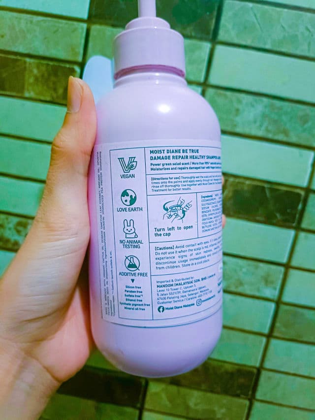 Moist Diane Be True Damage Repair Healthy Shampoo review photo by Yaniemirawk