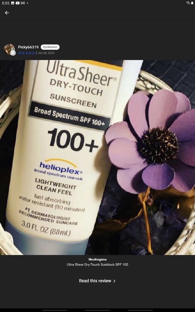 Neutrogena Ultra Sheer Dry-Touch Sunblock SPF 100 review photo by kingdomLove3