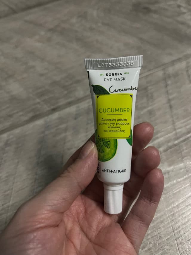 Korres Cucumber Anti-Fatigue Eye Mask review photo by lizzy90