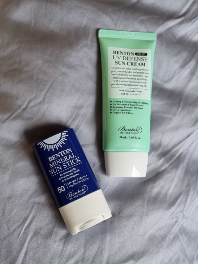 BENTON Mineral Sun Stick SPF50+/PA++++  review photo by glowandsunshine