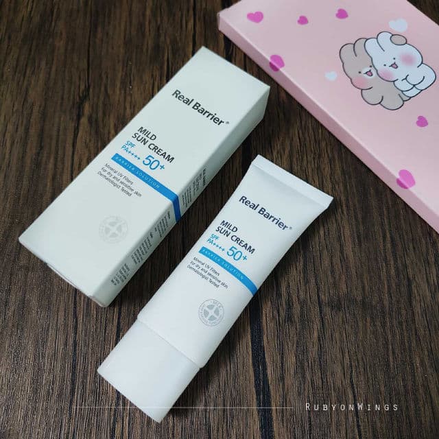 Real Barrier Mild Sun Cream SPF50+ PA++++ review photo by RubyonWings