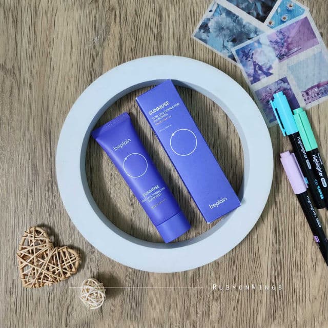 Beplain Sunmuse Tone-Up & Correcting Sunscreen SPF 50+ PA++++ review photo by RubyonWings