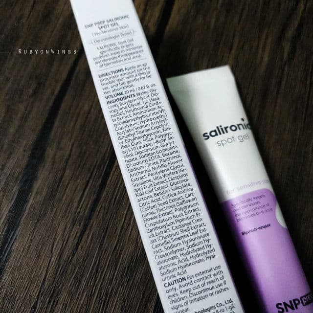 SNP Prep Salironic Spot Gel review photo by RubyonWings